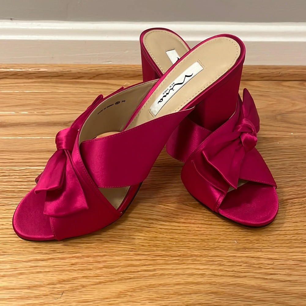 Nina Satin Bow Sandals